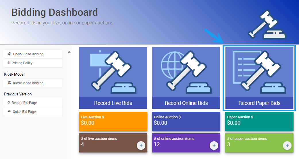 Record Paper Bids